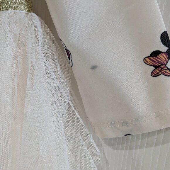 Disney Junior Minnie Mouse Girl's Tulle Dress Size 4T, Twirly Skirt, Long Sleeve - Picture 10 of 13